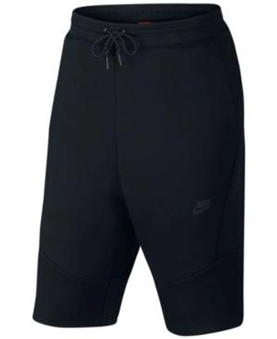 Shop Nike Men's Tech Fleece Shorts In Black