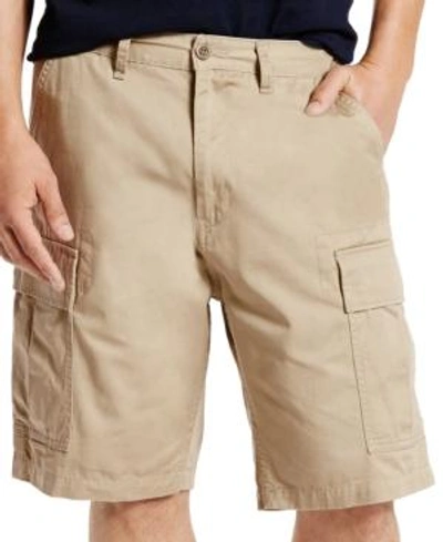Shop Levi's Men's Carrier Loose-fit Non-stretch 9.5" Cargo Shorts In True Chino