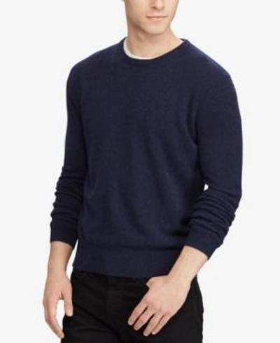 Shop Polo Ralph Lauren Men's Cashmere Sweater In Medieval Blue Heather
