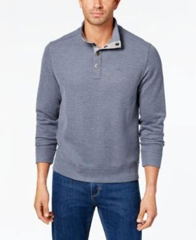 Shop Tommy Bahama Men's Cold Spring Mock Neck Knit, Created For Macy's In Blue Note