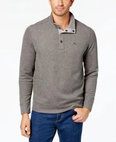 Shop Tommy Bahama Men's Cold Spring Mock Neck Knit, Created For Macy's In Black