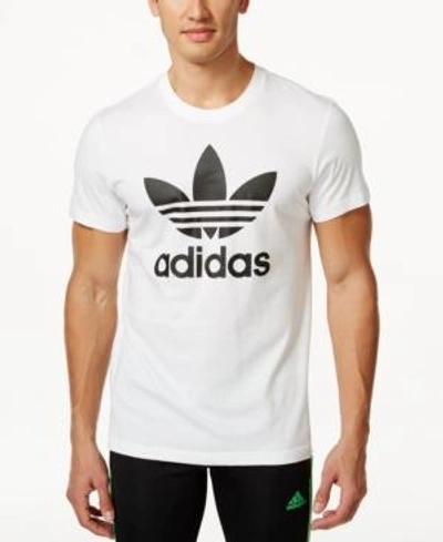 Shop Adidas Originals Adidas Men's Originals Trefoil T-shirt In White