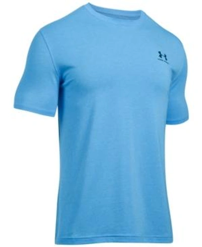 Shop Under Armour Men's Charged Cotton Short Sleeve Shirt In Royal