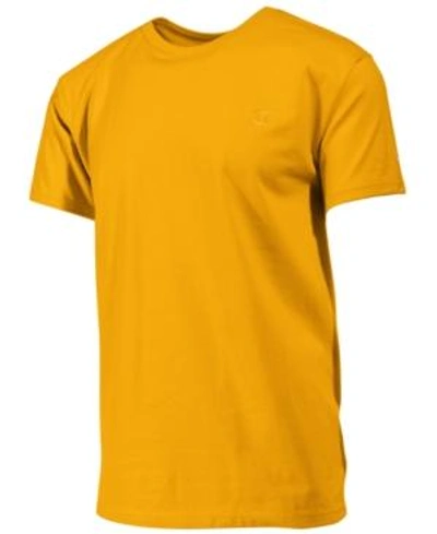 Shop Champion Men's Cotton Jersey T-shirt In Team Gold