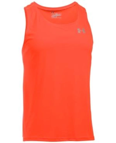Shop Under Armour Men's Coolswitch Running Tank Top In Orange