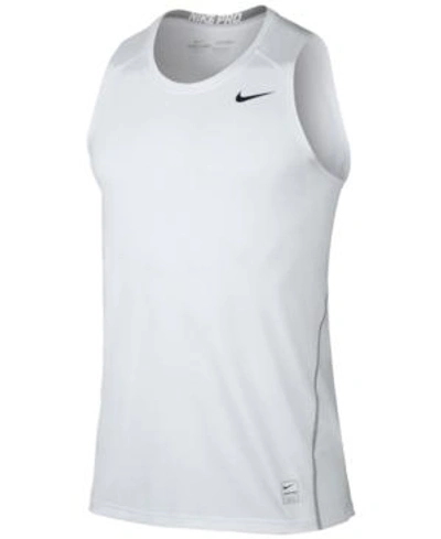 Shop Nike Men's Pro Dri-fit Tank Top In White