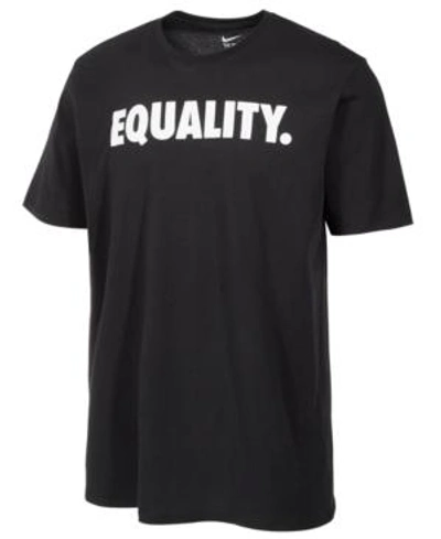 Nike Men's Equality Basketball T-shirt, Black | ModeSens