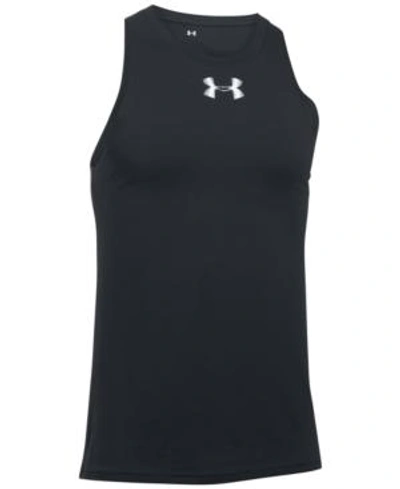 Shop Under Armour Men's Baseline Charged Cotton Tank Top In Black