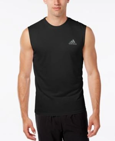 Shop Adidas Originals Adidas Men's Climalite Sleeveless T-shirt In Black