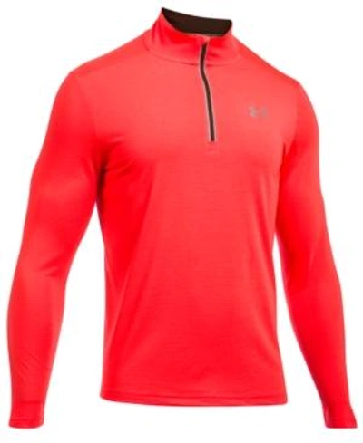 Shop Under Armour Men's Threadborne Streaker Quarter-zip Top In Bright Red