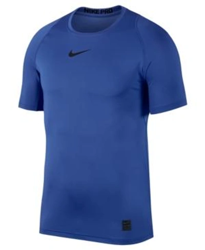 Shop Nike Men's Pro Dri-fit Fitted T-shirt In Game Royal