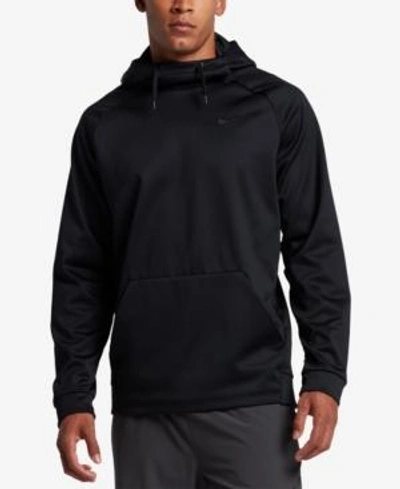 Shop Nike Men's Therma Training Hoodie In Black