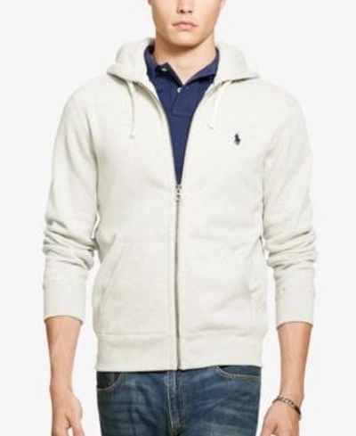 Shop Polo Ralph Lauren Men's Signature Fleece Hoodie In Light Spring Heather