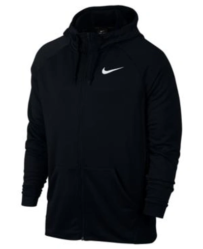 Shop Nike Men's Dry Zip Training Hoodie In Black