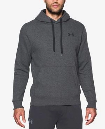 Shop Under Armour Men's Rival Hoodie In Carbon Heather