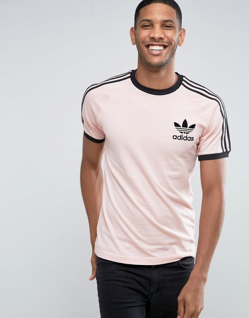 adidas california t shirt pink