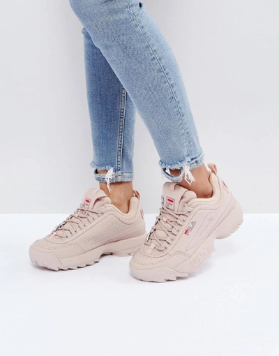 Fila Disruptor Low Sneakers In Nude - Beige | ModeSens