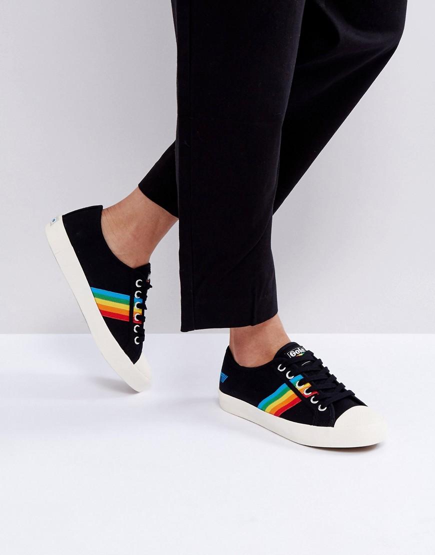 gola rainbow stripe sneakers