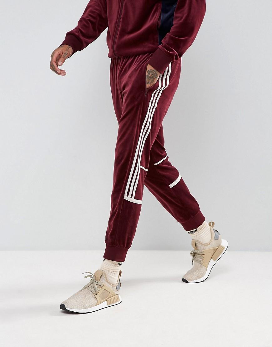 velvet adidas joggers