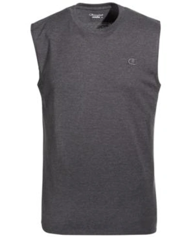 Shop Champion Men's Jersey Muscle Tank In Granite Heeather