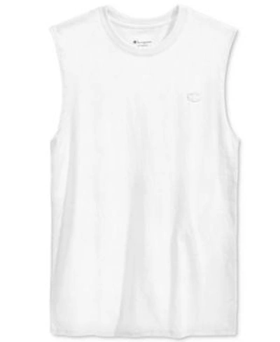 Shop Champion Men's Jersey Muscle Tank In White