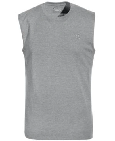 Shop Champion Men's Jersey Muscle Tank In Oxford Gray