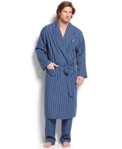 Shop Polo Ralph Lauren Sleepwear, 100% Cotton Harwich Plaid Woven Robe