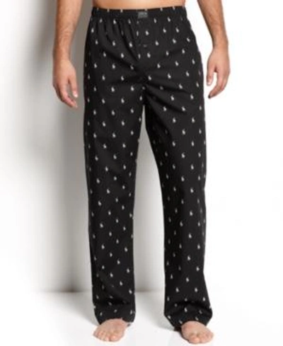 Shop Polo Ralph Lauren Men's Polo Player Pajama Pants In Beach Blue