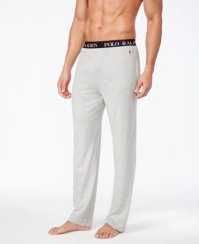 Shop Polo Ralph Lauren Men's Super Soft Cotton Comfort Pajama Pants In Andover Heather