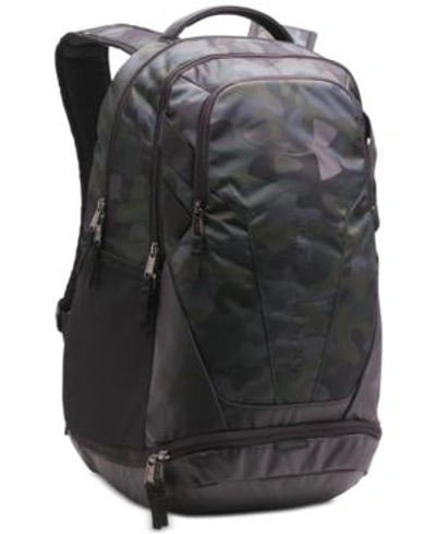 Shop Under Armour Men's Ua Hustle 3.0 Backpack In Camo Green/black