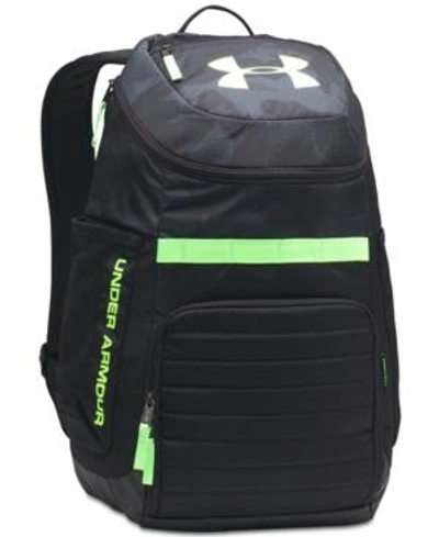 Shop Under Armour Men's Undeniable Backpack In Black/neon Green