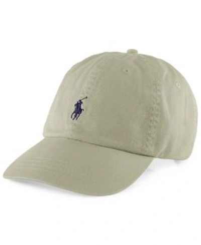 Polo Ralph Lauren Mens Cotton Chino Baseball Caps In Beige