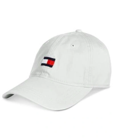 Shop Tommy Hilfiger Men's Embroidered Ardin Cap In Classic White