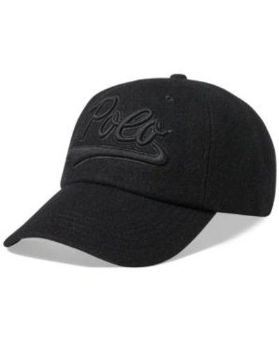 Shop Polo Ralph Lauren Men's Signature Sports Cap In Black/black