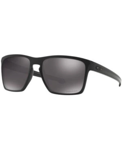 Shop Oakley Polarized Sliver Xl Prizm Daily Polarized Sunglasses, Oo9341 In Black Matte/black Mirror Polar
