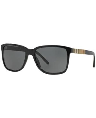 Shop Burberry Sunglasses, Be4181 In Black/grey