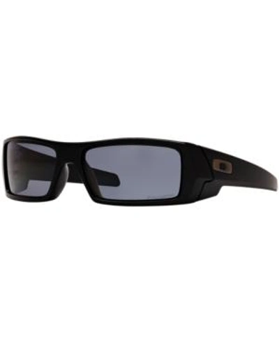 Shop Oakley Polarized Gascan Sunglasses, Oo9014 In Black Matte/grey Polar