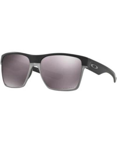 Shop Oakley Polarized Twoface Xl Prizm Daily Sunglasses, Oo9350 59 In Black Matte/black Mirror Polar