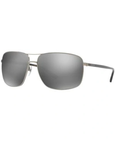 Shop Gucci Sunglasses, Gg0065sk In Gunmetal/silver Mirror