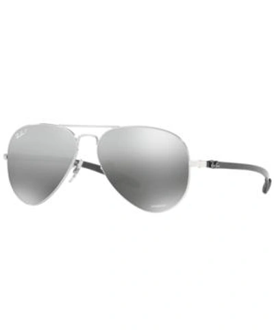 Ray Ban Ray-ban Polarized Sunglasses, Rb8317 Chromance In Silver Mirror  Chromance | ModeSens