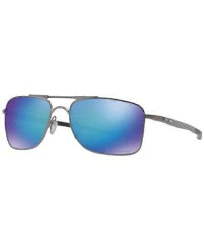Shop Oakley Polarized Gauge 8 Prizm Polarized Sunglasses, Oo4124 62 In Grey/blue Prizm Polarized