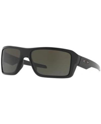 Shop Oakley Double Edge Sunglasses, Oo9380 66 In Matte Black/grey