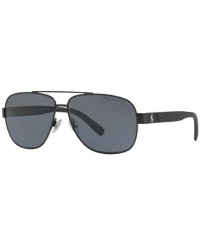 Shop Polo Ralph Lauren Polarized Polarized Sunglasses, Ph3110 In Black/grey Polar