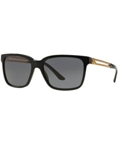 Shop Versace Sunglasses, Ve4307 In Black/grey