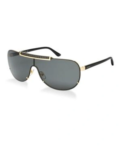 Shop Versace Sunglasses, Ve2140 In Gold/grey