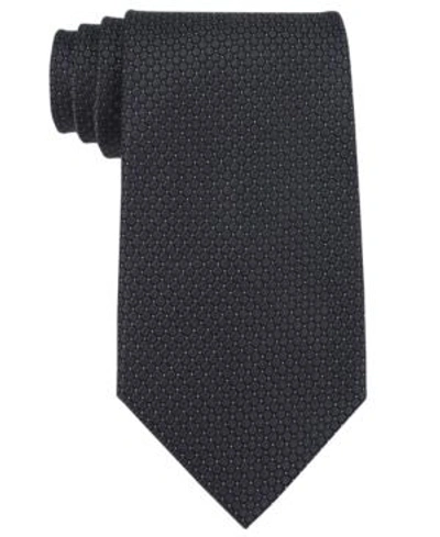 Shop Calvin Klein Men's  Micro Solid Tie In Black