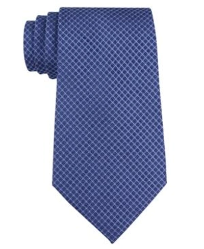 Calvin Klein Men's  Micro Solid Tie In Slate Blue
