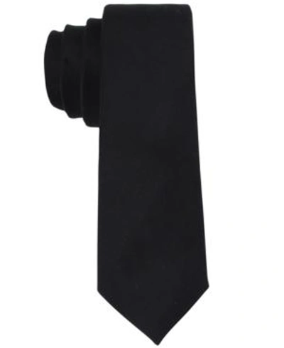 Calvin Klein X Liquid Luxe Skinny Solid Tie In Black