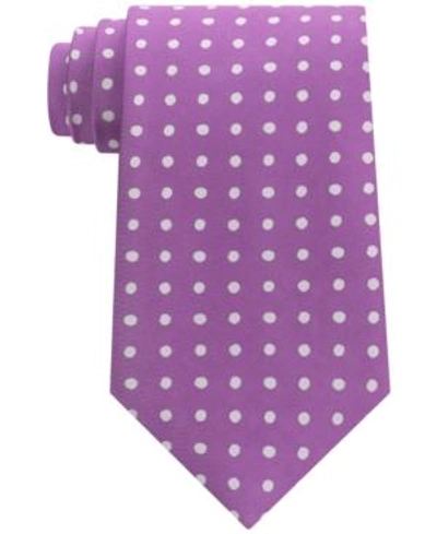 Shop Tommy Hilfiger Men's Printed Dot Tie In Purple