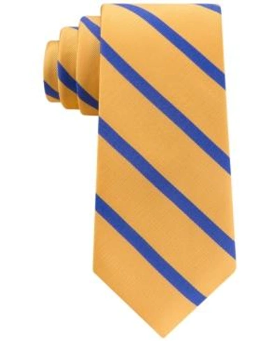 Shop Tommy Hilfiger Men's Ogden Stripe Skinny Tie In Yellow